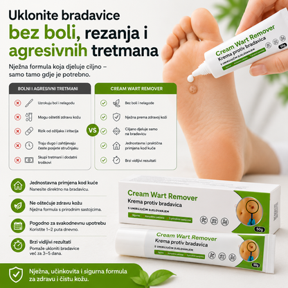 Cream Wart Remover (1+1) - Prirodno rješenje za brzo i učinkovito uklanjanje bradavica
