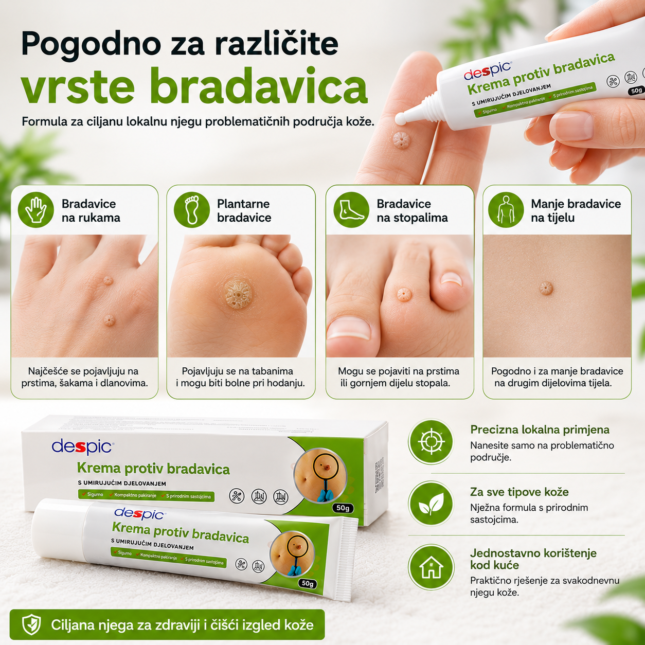 Cream Wart Remover (1+1) - Prirodno rješenje za brzo i učinkovito uklanjanje bradavica