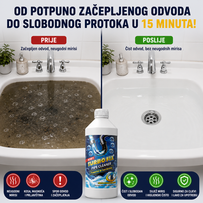 Turbo Fix™ - Snažno rješenje za začepljene odvode