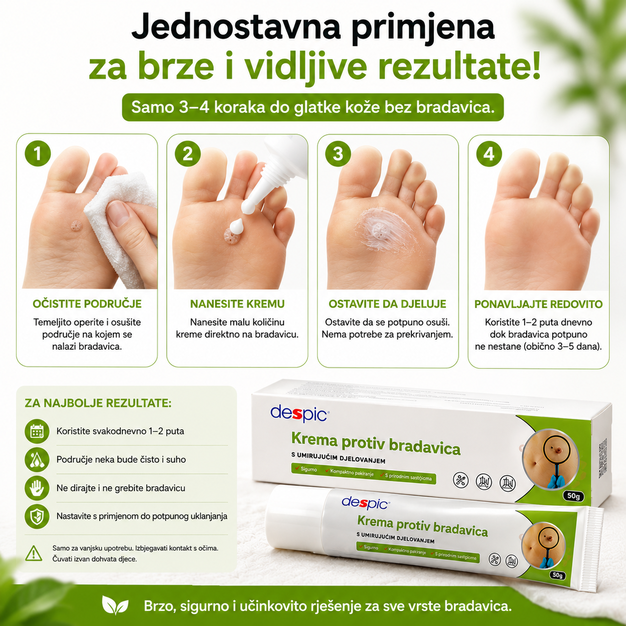 Cream Wart Remover (1+1) - Prirodno rješenje za brzo i učinkovito uklanjanje bradavica
