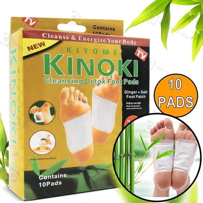 KINOKI Flasteri za Stopala za Opuštanje i Osveženje (10 komada)